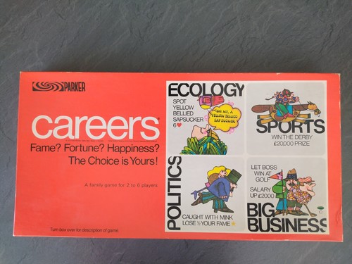 1971 careers board - careers, game