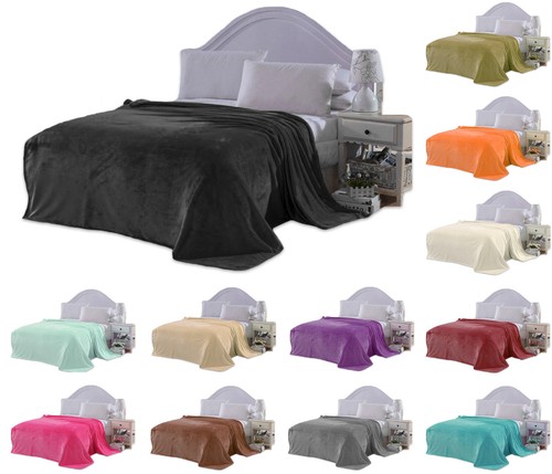 Mink fleece throw faux fur - mink,