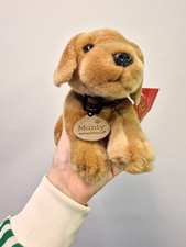 NEW Keel Toys "Monty" Golden Labrador  Puppy Dog Soft Toy Plush With Collar