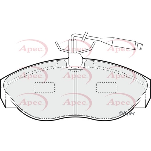Brake pads set for fiat - set,