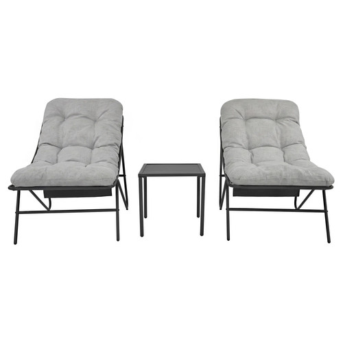 Garden bistro set - grey, piece
