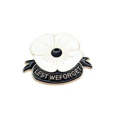 2x Red Poppie Flower Veteran Lest We Forget UK GB Pin Badge Lapel Metal Enamel