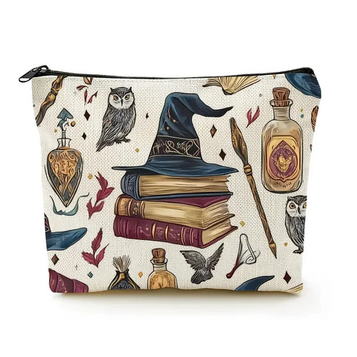 Witch hat books owl - books,