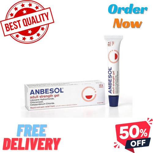 Anbesol adult strength gel 10g - adult,