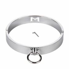 Bondage Metal Steel Restraint Neck Collar Slave Lock Handcuffs Ankle Cuffs BDSM