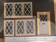 Not Hobbies Dolls House Windows And Door Lattice Job Lot Brown Grey Opening Thin