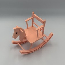Galoob Bouncin Babies Pink Rocking Horse Chair 1980's