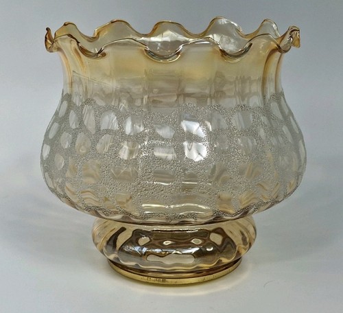 Vintage amber glass light - amber,