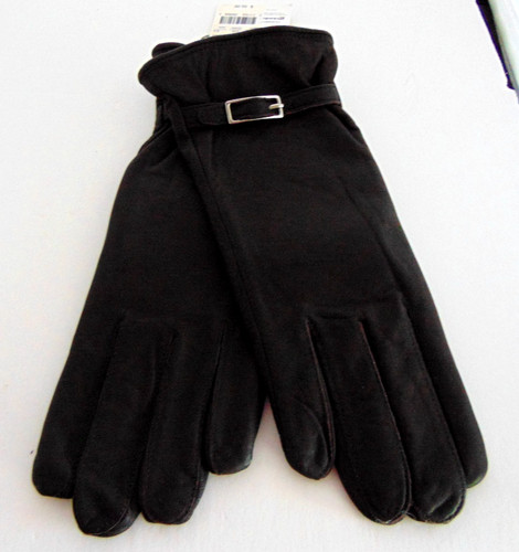 Grandoe faux leather gloves - leather,