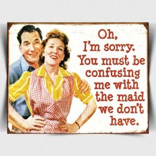 Oh I'm Sorry METAL PLAQUE WALL