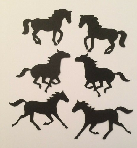 Horse silhouette die cuts - 12,