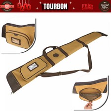TOURBON Canvas Shotgun Case Soft Padded Gun Storage Bag Cartridges Pouch Hunting