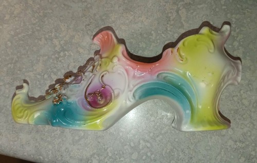 Vintage glass slipper 109 - glass, #109