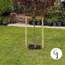 Heavy Duty Tree Planting Kit - Double Stakes, Crossbar, Cushion & Tie