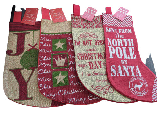 Tapestry christmas stocking - tapestry,