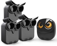 Htzsafe Owl Wireless Driveway Alarm Mailbox Alert 1 Receiver + 3 Sensors（UKplug）