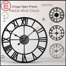 Metal Wall Clock Roman Numeral