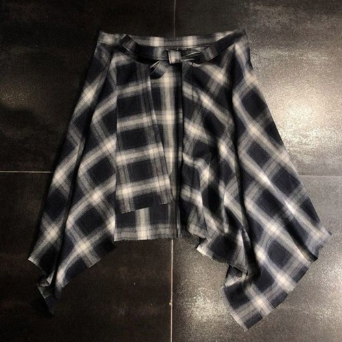Elastic women plaid skirt - elastic,