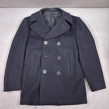 US Navy Peacoat Men 36 Blue