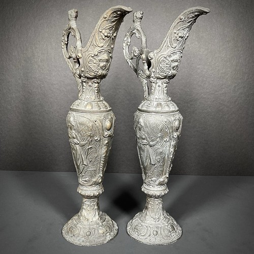 Vintage ornate spelter - ornate,