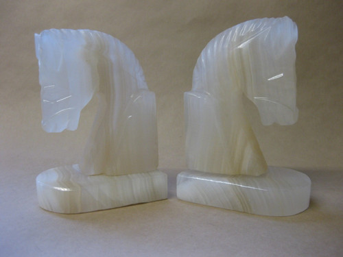 Pair vintage onyx - onyx, bookends
