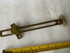 SOLID BRASS WINDOW STAY VINTAGE OLD WOODEN CASEMENT