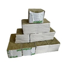 120 x Grodan Mini-Blocks Rockwool Seedling Cubes 50 x 50 x 40mm