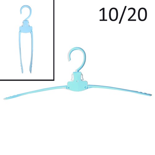 Folding clothes hanger - /,