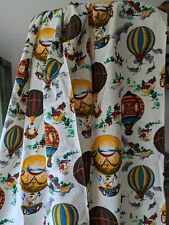 5m Pierre Frey Paris Designer Showroom Fabric Aeronefs Hot Air Balloons Vintage