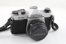 Pentax K1000 SLR Film Camera Mechanically Working w/ Pentax-M 50mm F/2 Lens