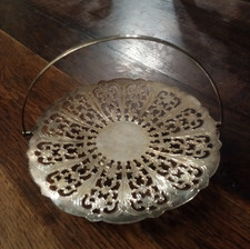 Vintage 'C.Bros L EPNS Silver Plated Serving Tray / Basket Afternoon Tea Platter