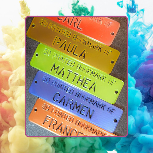 Personalizable bookmark 3d - personalizable, bookmark!