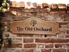 Personalised Oak House Sign