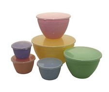 Plastic Pudding Basins Pastel