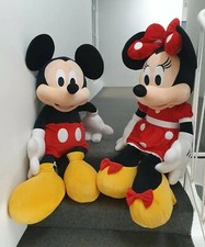 🔶️RARE JUMBO MICKEY & MINNIE MOUSE DISNEY PLUSH SOFT DOLL TOYS