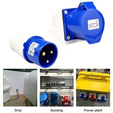 32A 3 Pin Socket and Plug Wall