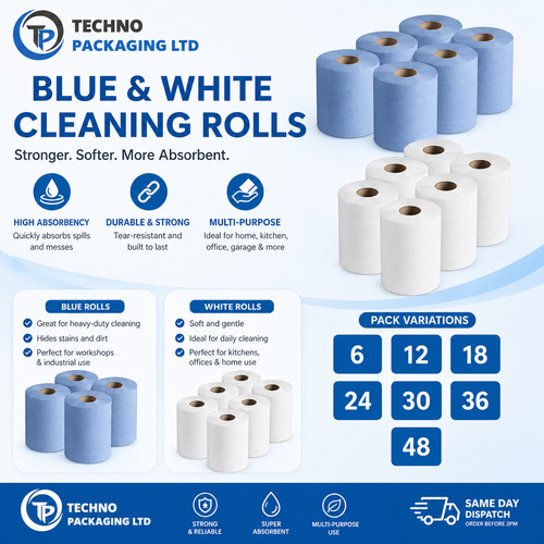 Centrefeed 2ply blue white - 2ply,