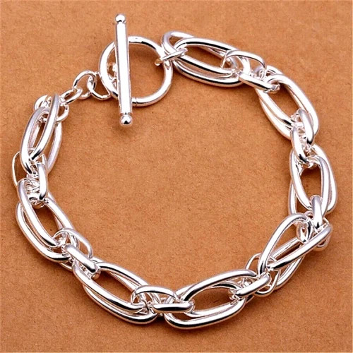 Chunky sterling silver double - sterling,