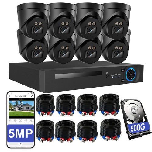 Cctv camera system 5mp 8ch - 5mp, dvr