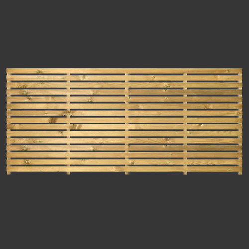 Single slatted fence - single,