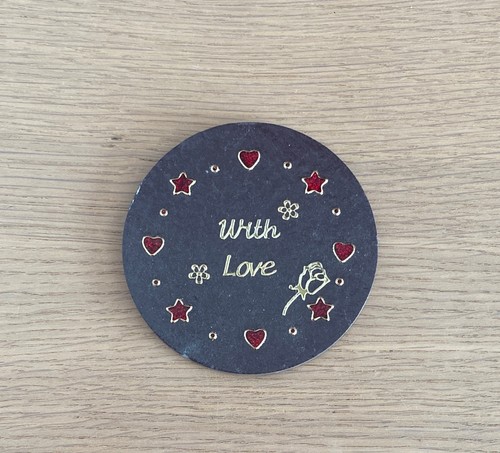 With love handmade plaque - with,