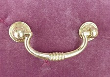  STAG X 4,  BRASS PLATE, ORNATE PULL HANDLES, a must for your upcycle furniture 