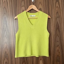 Zara Lime Green Knit Ribbed