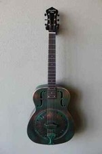 Brand New Recording King RM-997-VG Swamp Dog Metal Body Resonator Guitar