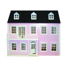 Dolls House Flat Pack Pink