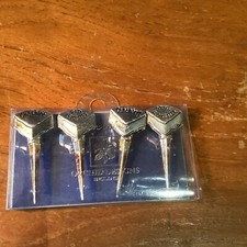 Cheese Markers Silverplate By Orchid Designs 2”  Vintage Unused