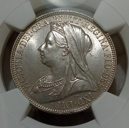 Unc 1896 victoria florin - unc,