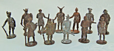 Lot 12 x Vintage 1960s Kinder Surprise Metal Soldier / Viking / Knight Figures