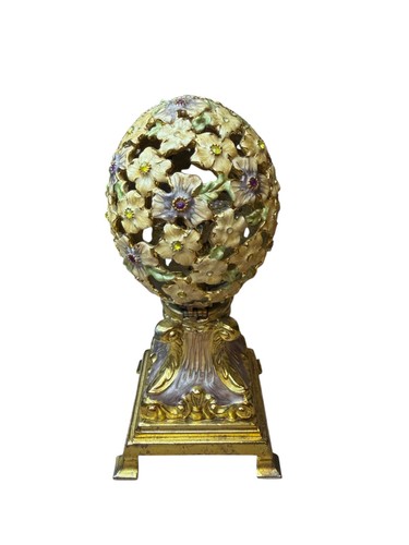 Vintage musical jeweled egg - musical,