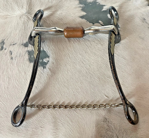 Long shank snaffle bit five - long,